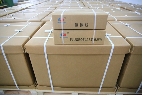 GASKET blanco FKM con viscosidad de Mooney 20-60 Precompuesto de caucho de fluorocarbonos iguales a Solvay Chemours 3M